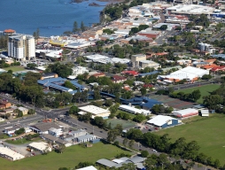 aerial shot of Redcliffe campus